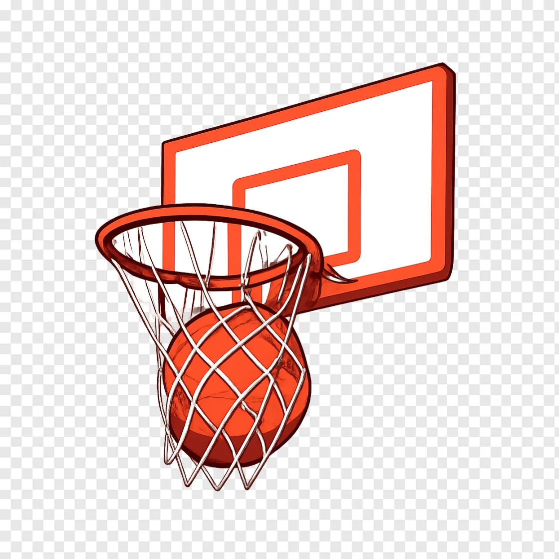 Basketball Hoop PNG Vector Graphic