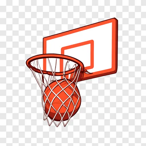 Basketball Hoop PNG Vector Graphic