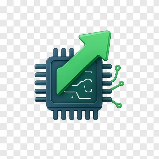 Stock Market Growth And Tech Rebound PNG Image