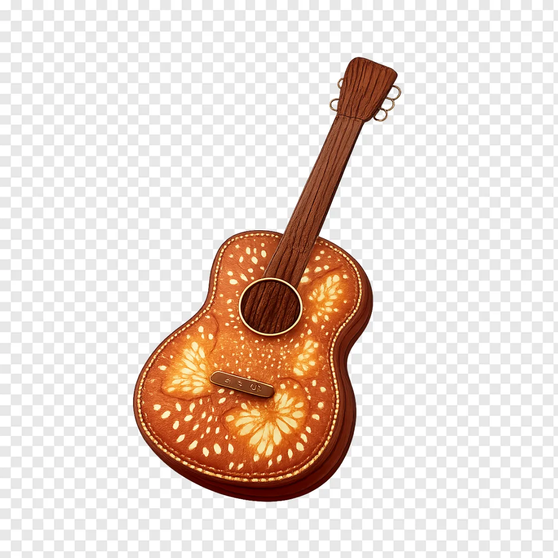 Glitter Country Music Guitar PNG Free Download