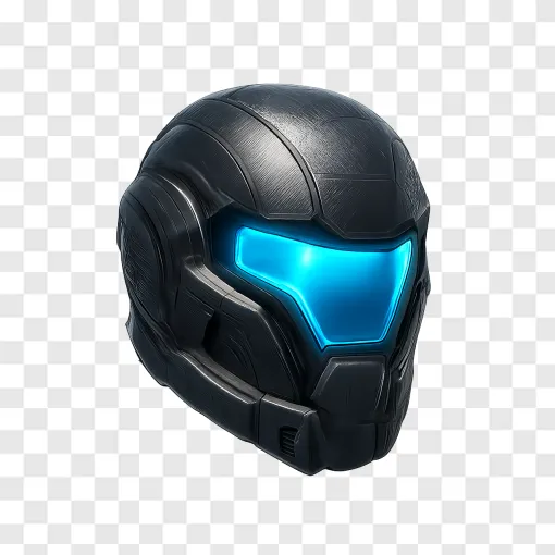 Sci-Fi Gaming Helmet PNG Transparent Background