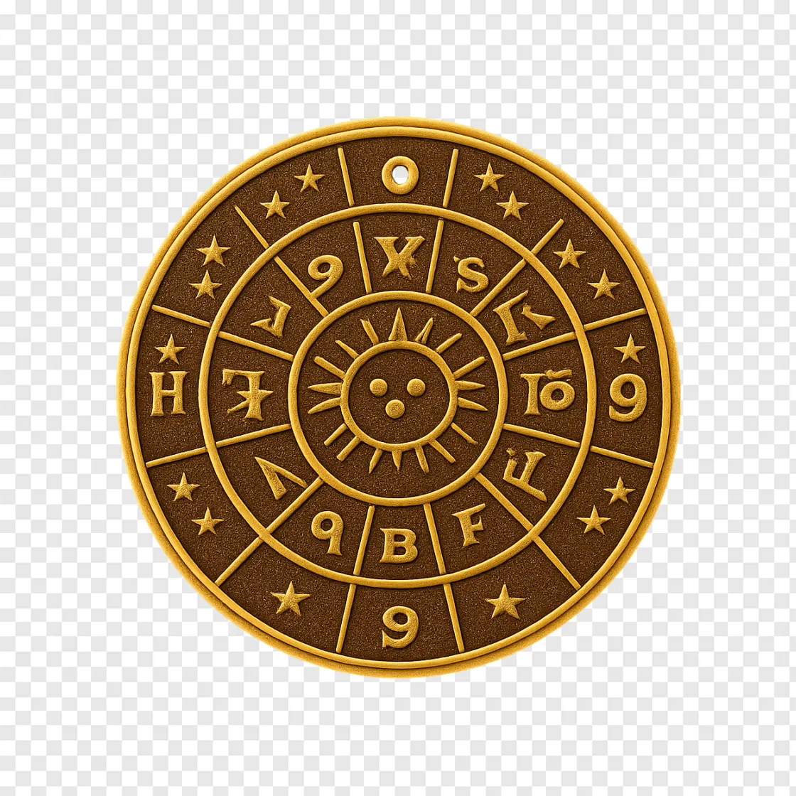 Zodiac Wheel PNG Transparent Image