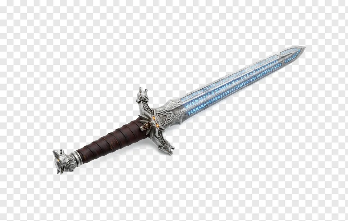 The Witcher Silver Sword PNG Transparent Image