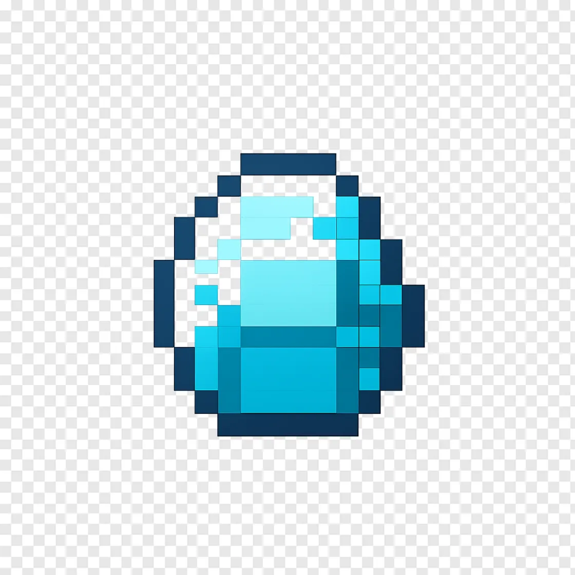 Minecraft Diamond PNG Transparent Image