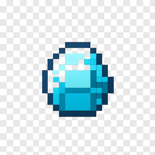 Minecraft Diamond PNG Transparent Image