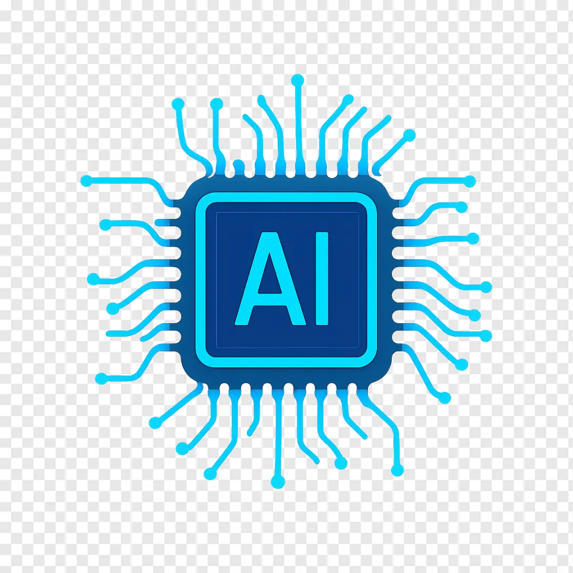 AI Chip And Processor PNG Image For Tech Designs