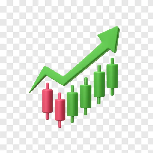 Stock Market Chart PNG Graphic For Financial Design