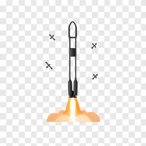 SpaceX Falcon 9 Rocket Launch PNG Transparent Image