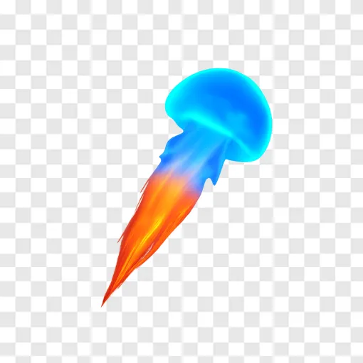 Space Jellyfish Rocket Plume PNG Image For Free Download