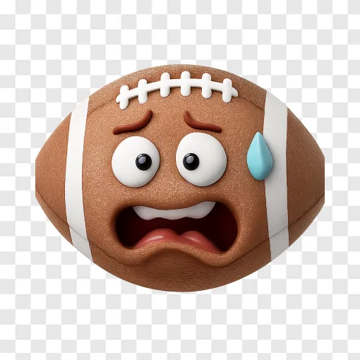 American Football Fan Anxiety PNG Graphic