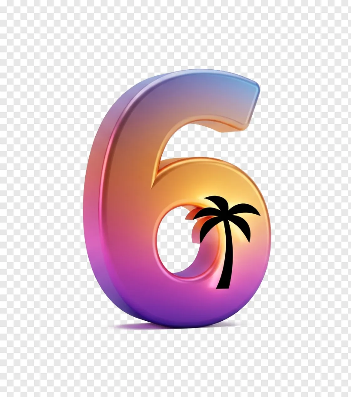 GTA 6 Palm Tree Logo PNG Transparent