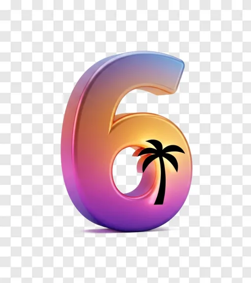 GTA 6 Palm Tree Logo PNG Transparent