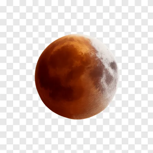 Lunar Eclipse PNG Transparent Image