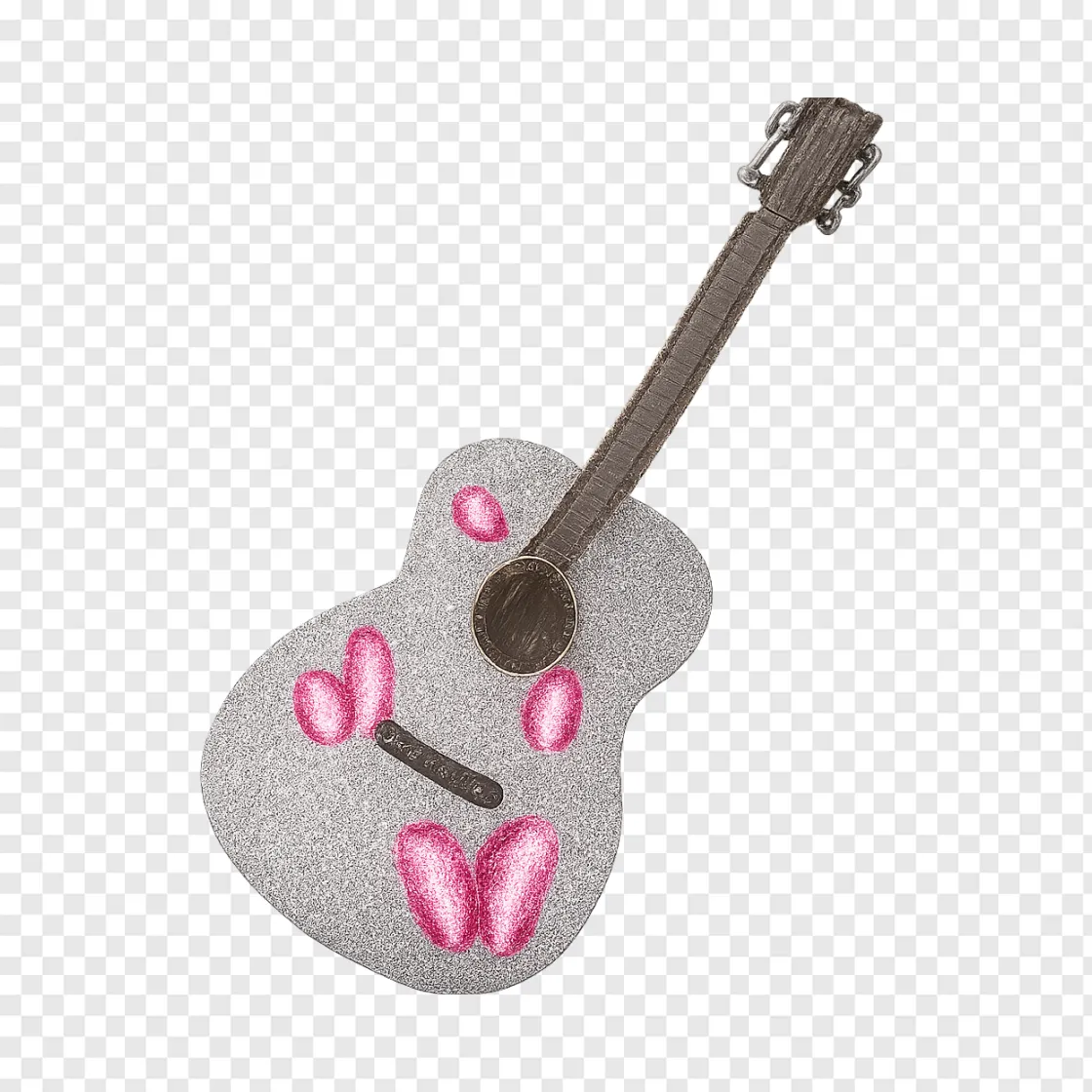 Glittery Country Guitar PNG For Music Designs