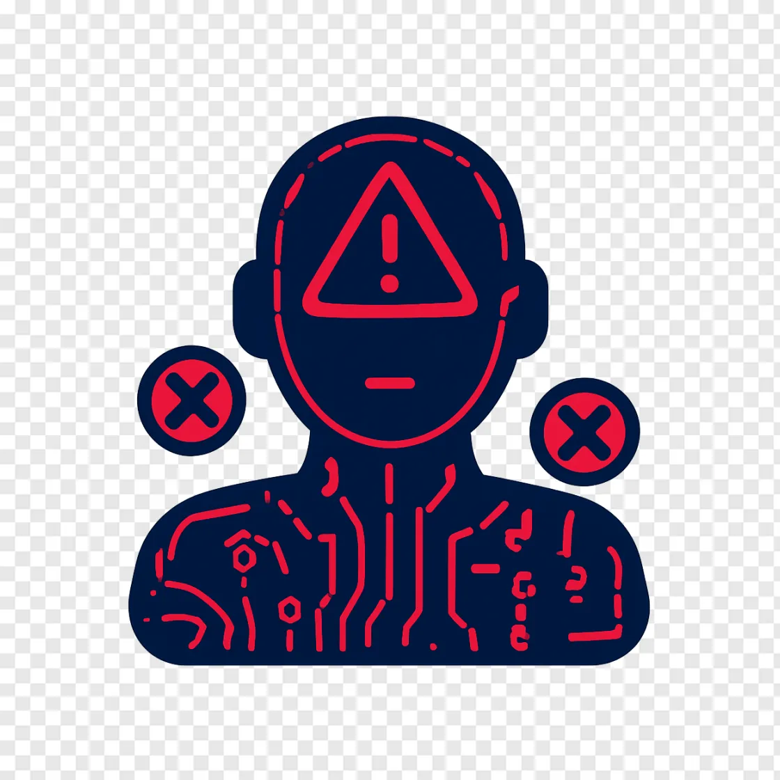 Rogue AI Agent PNG Icon For Tech Designs