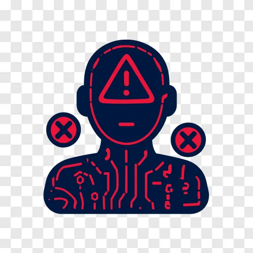 Rogue AI Agent PNG Icon For Tech Designs