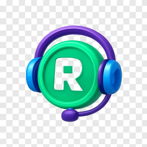 Robux Coin PNG Transparent Image For Gaming Designs
