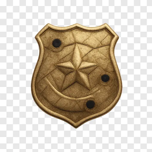 GTA V RP Police Badge PNG Transparent Image