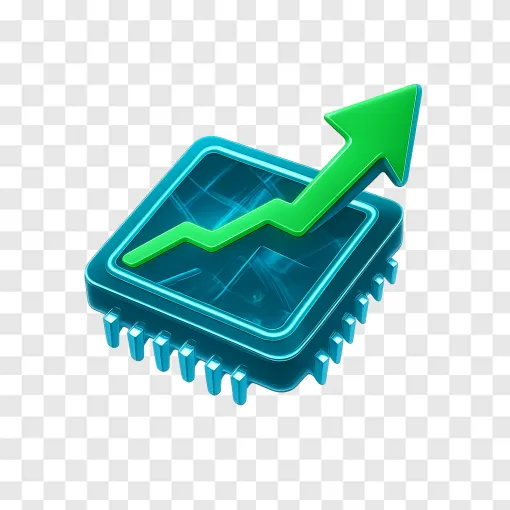 Nvidia Stock And Microchip PNG Image For Financial Reports