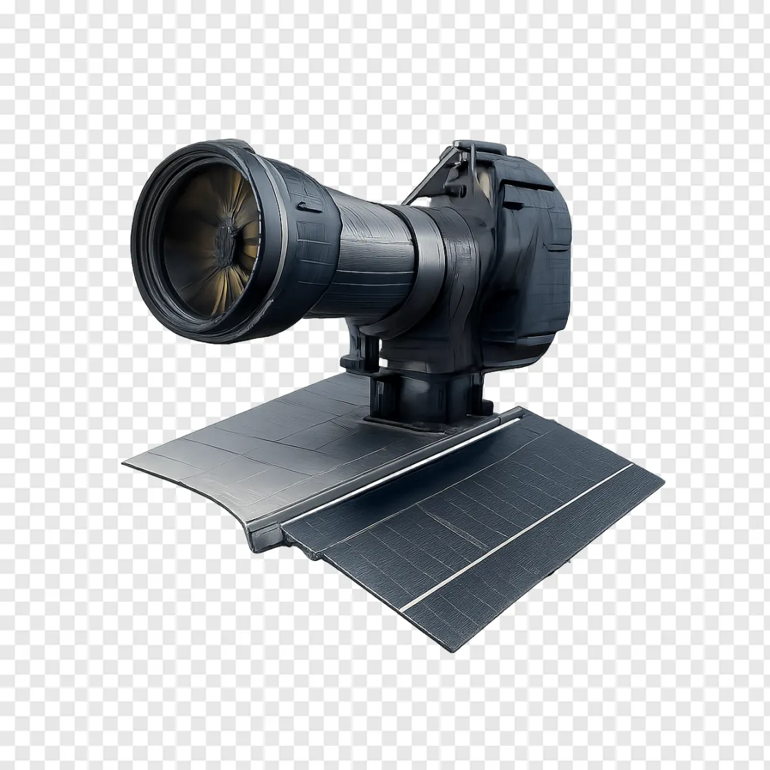 Futuristic Space Telescope PNG Transparent Image