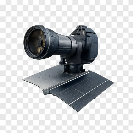 Futuristic Space Telescope PNG Transparent Image