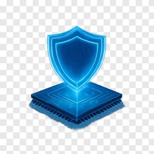 AI Security Shield PNG Transparent Image