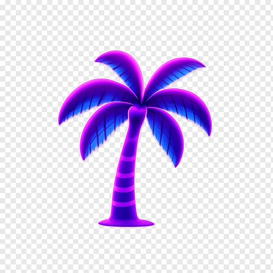GTA 6 Palm Tree Logo PNG Transparent Background
