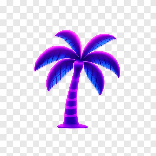 GTA 6 Palm Tree Logo PNG Transparent Background