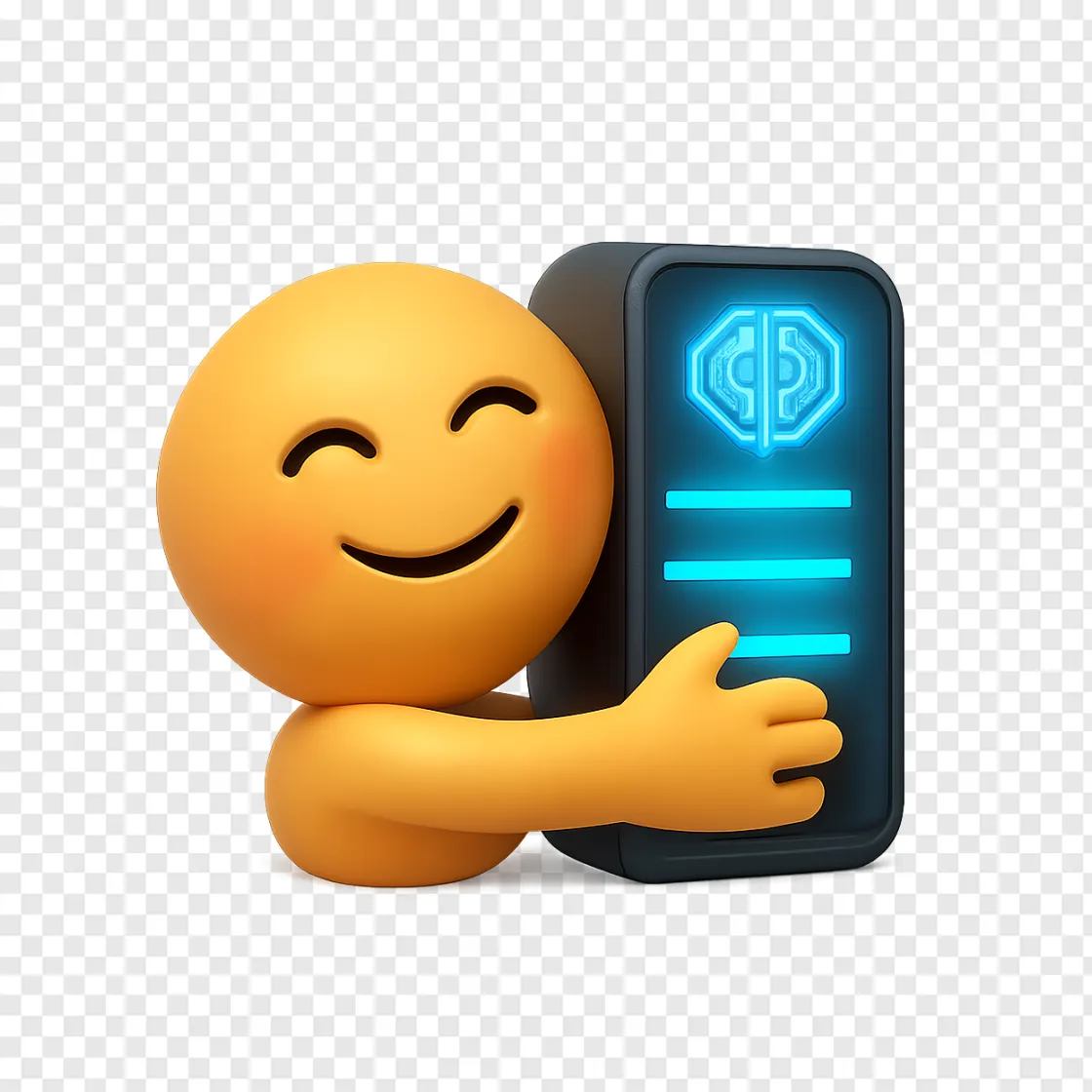 Hugging Face AI Icon PNG