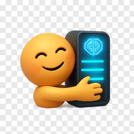 Hugging Face AI Icon PNG