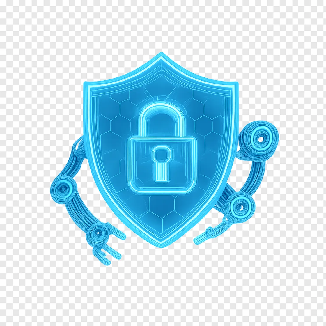 AI Security Shield And Cyber Tech PNG