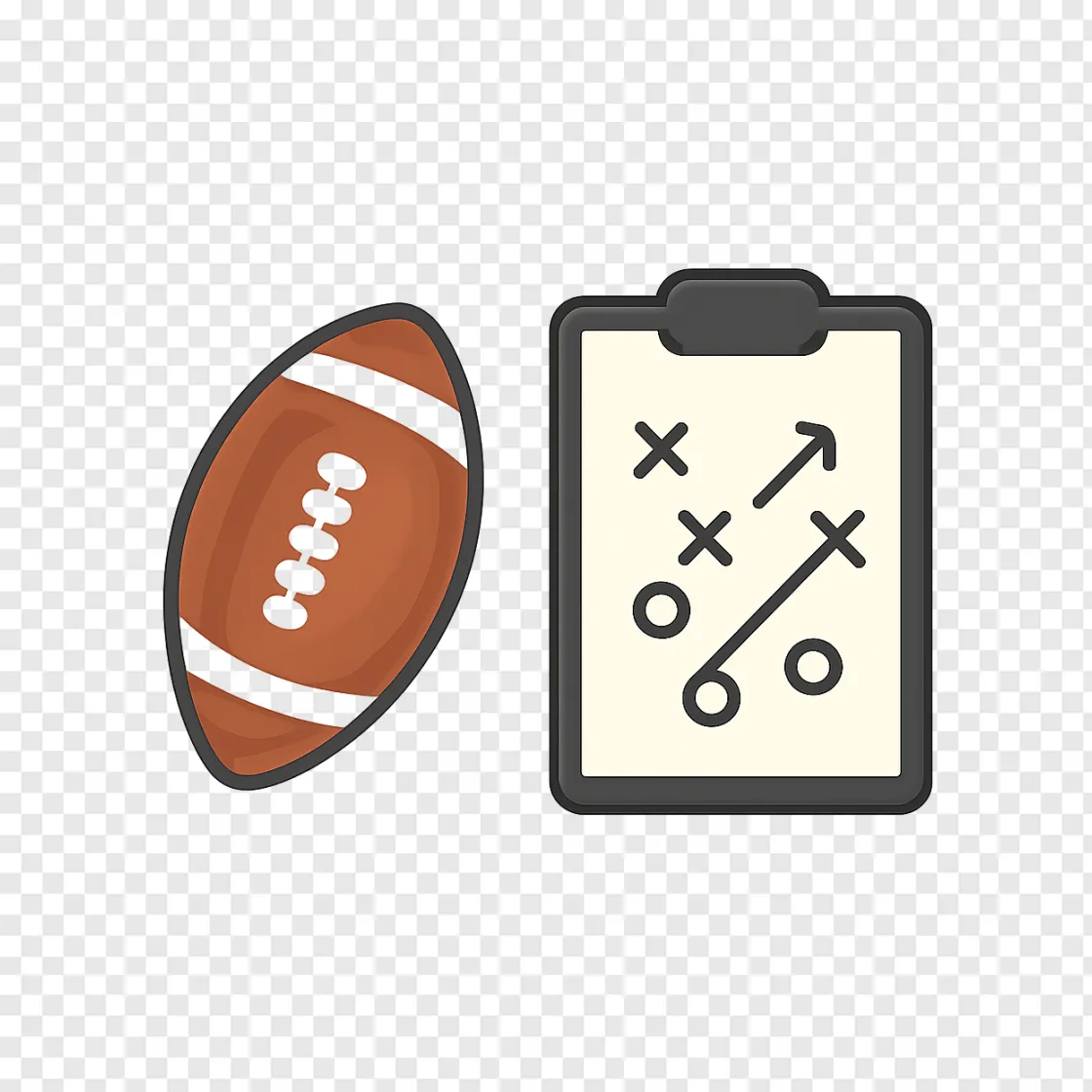2027 NFL Draft Football PNG Transparent Image