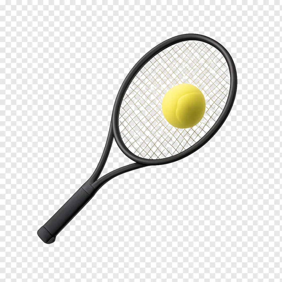 Tennis Racket And Ball PNG Transparent Image