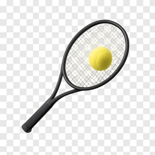 Tennis Racket And Ball PNG Transparent Image