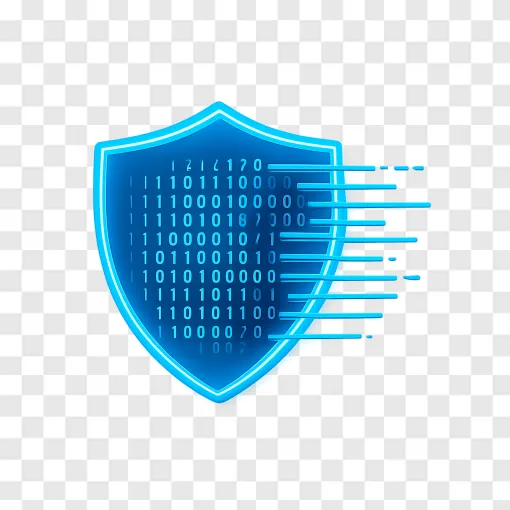 Cybersecurity Shield PNG Vector Graphic