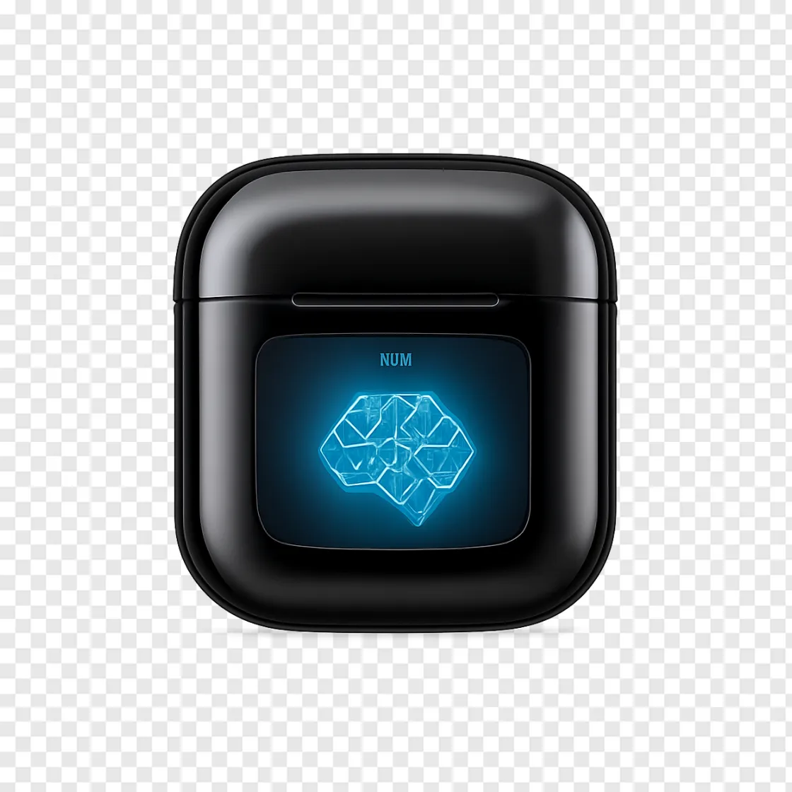 AI Earphone Case Transparent PNG For Tech Designs
