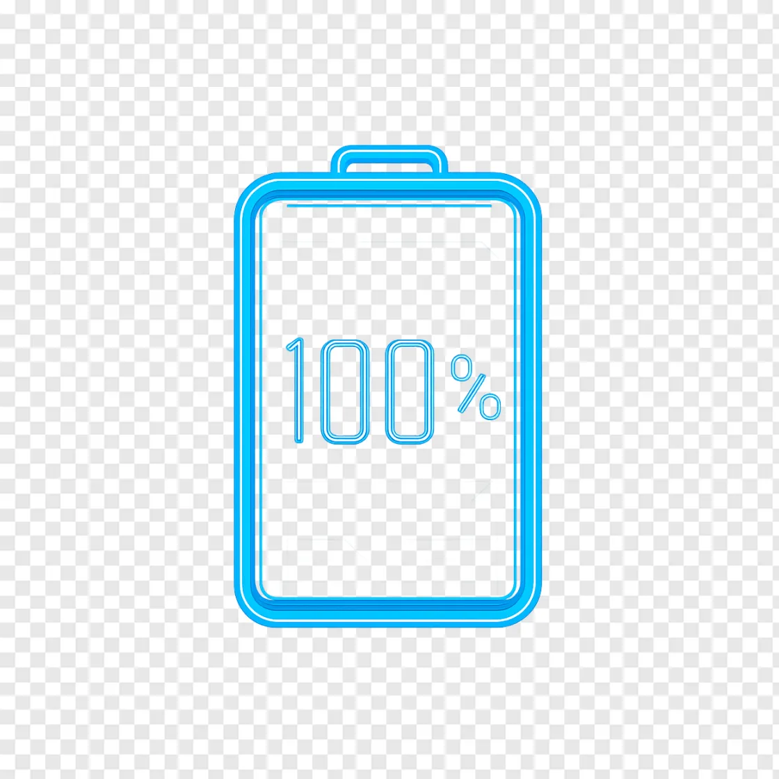 Futuristic Smartphone Battery PNG For Tech Designs