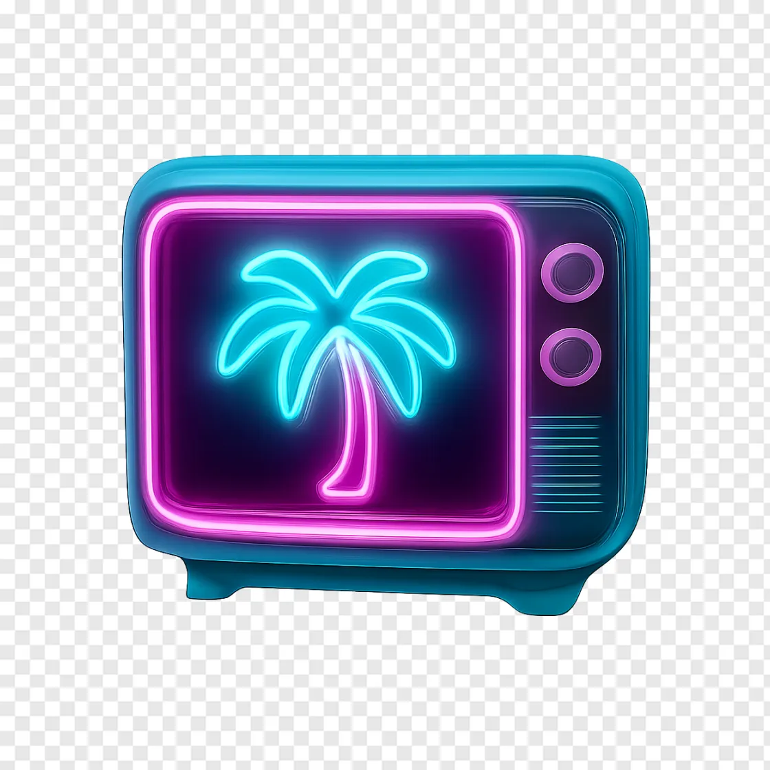 GTA 6 Neon Palm Tree PNG Free Download