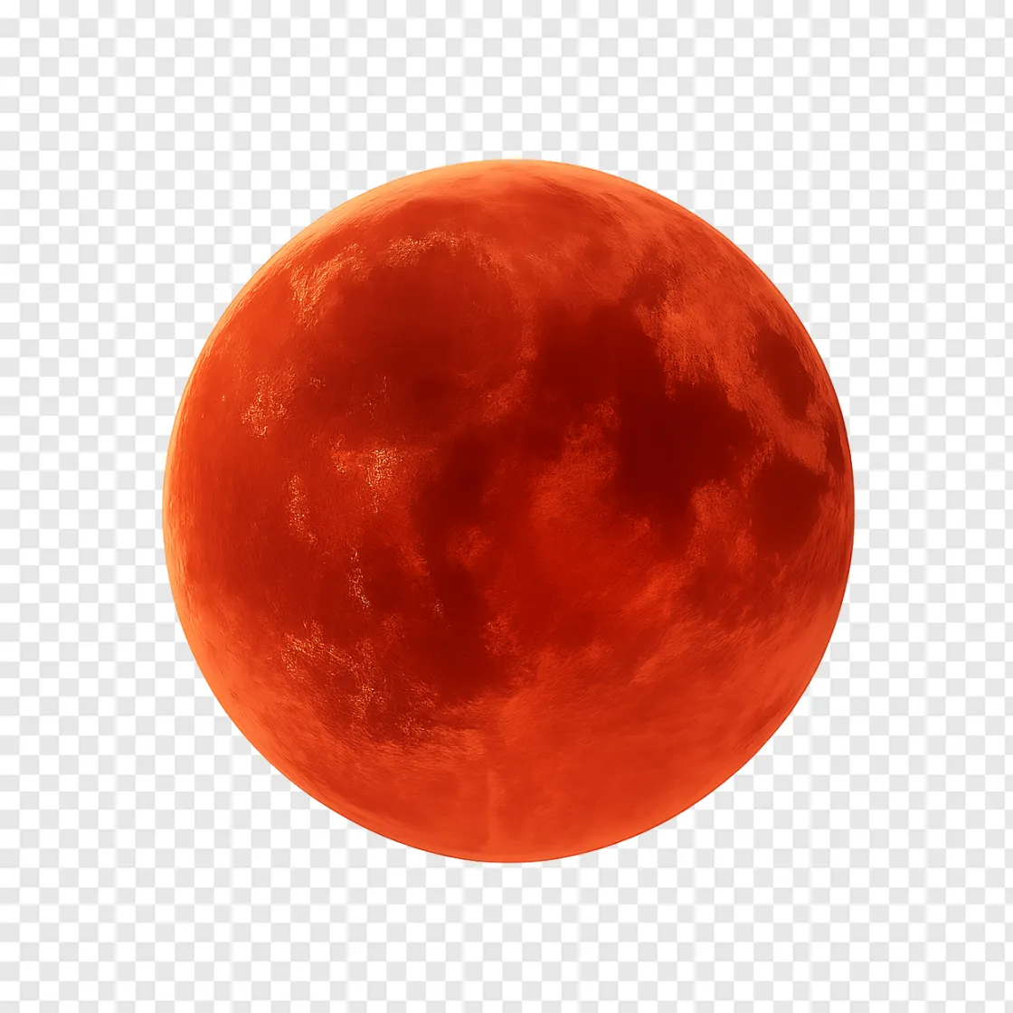 Blood Moon PNG Transparent Image
