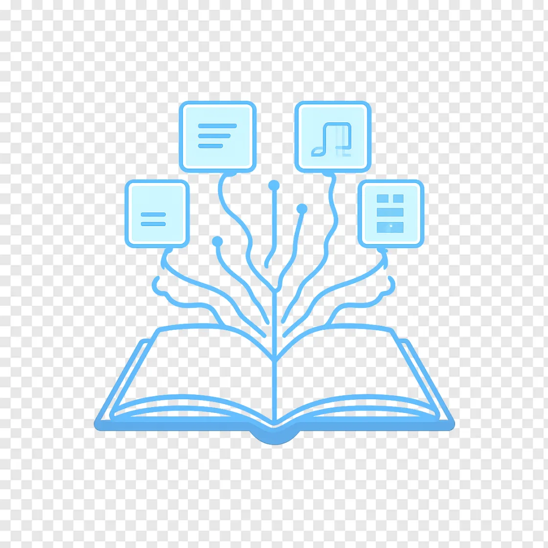 AI Book Notes And Reading PNG Icon For Digital Planners