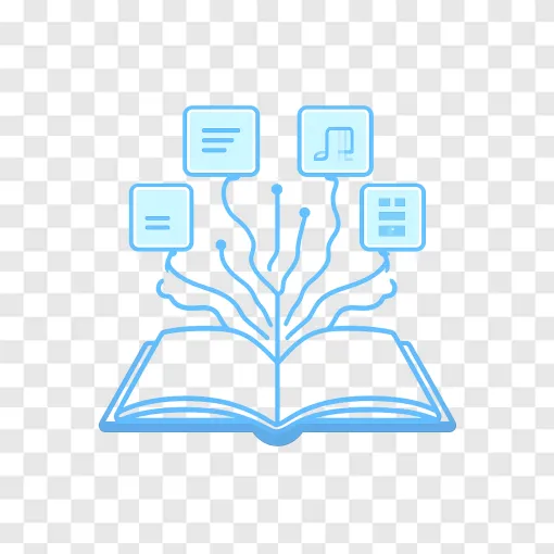 AI Book Notes And Reading PNG Icon For Digital Planners