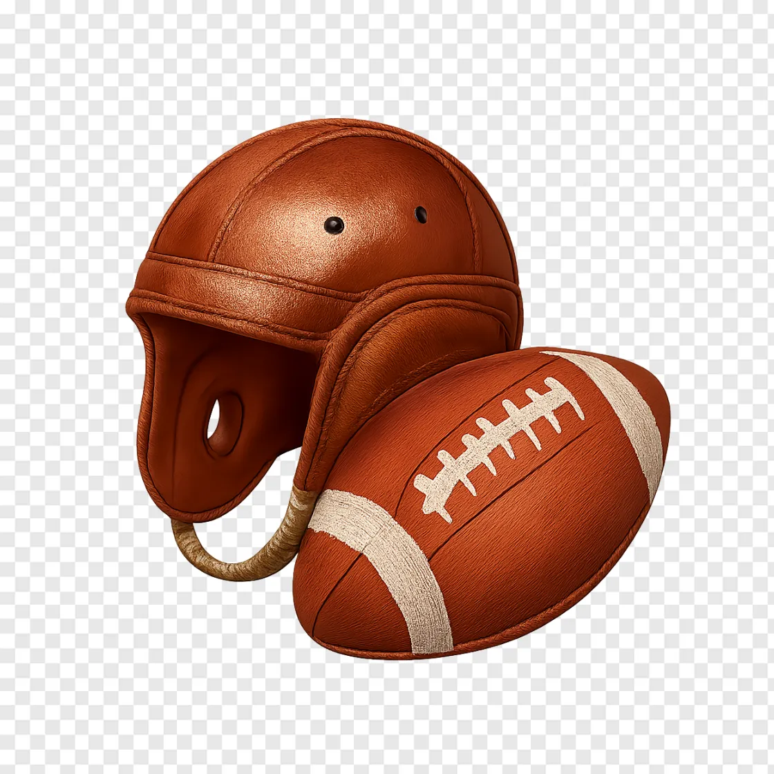 College Football Equipment PNG Design