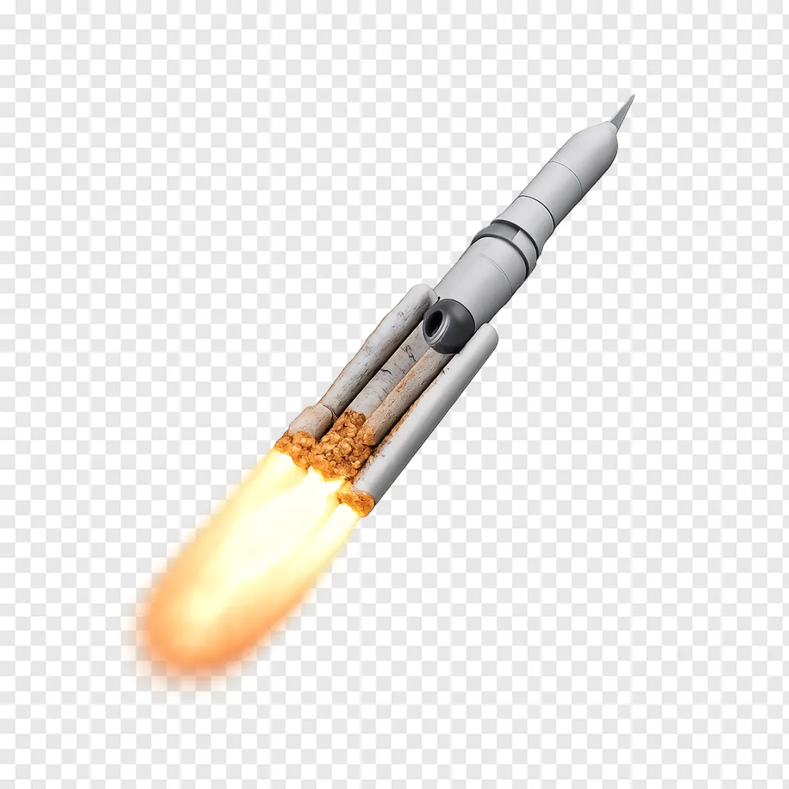 Space Rocket Launch PNG Image For Design