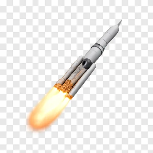 Space Rocket Launch PNG Image For Design