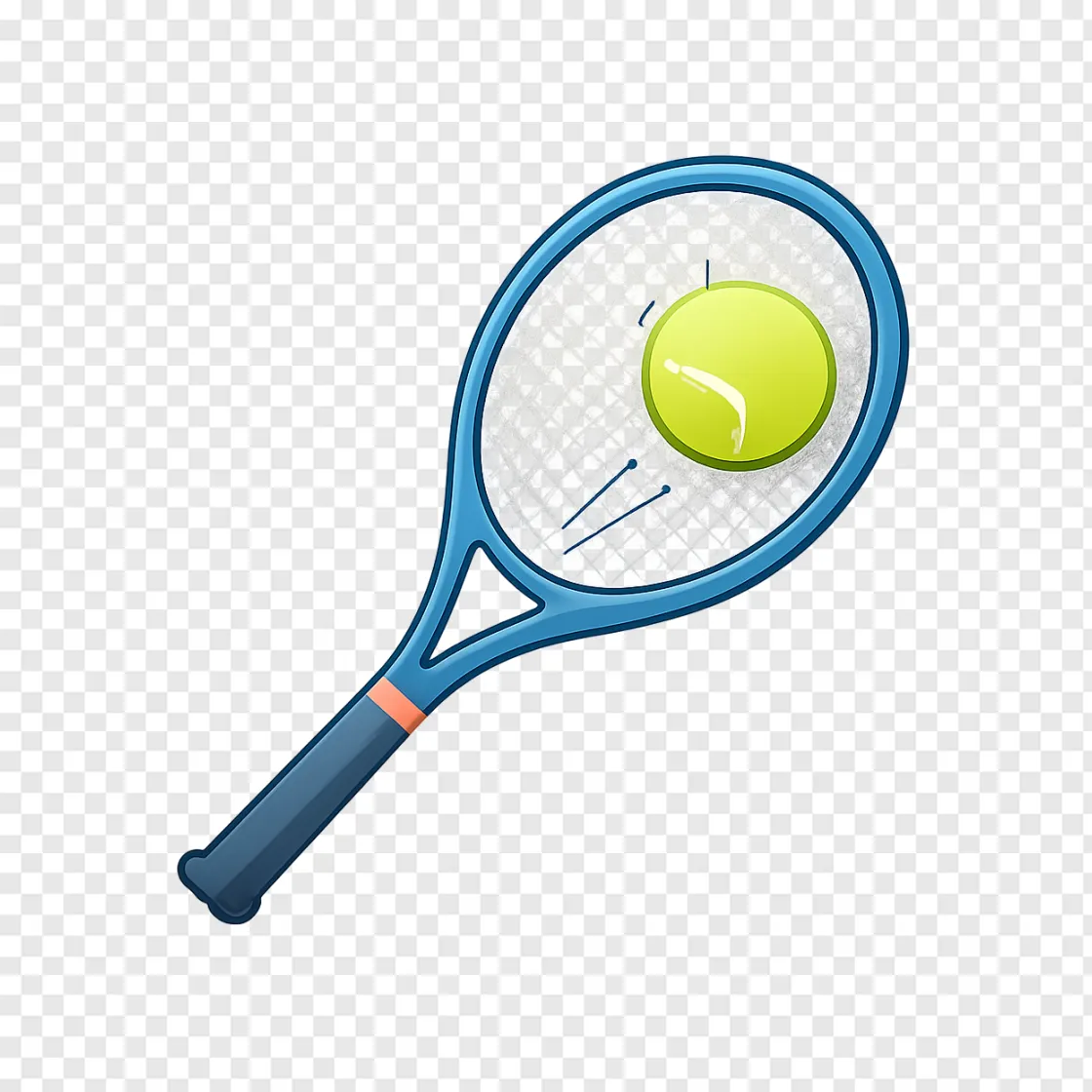 Tennis Racket And Ball PNG Transparent Image