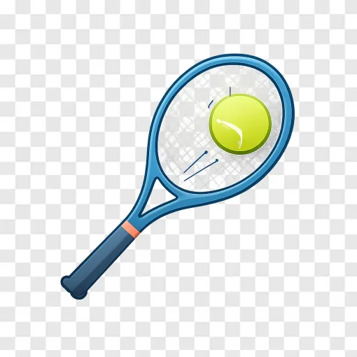 Tennis Racket And Ball PNG Transparent Image
