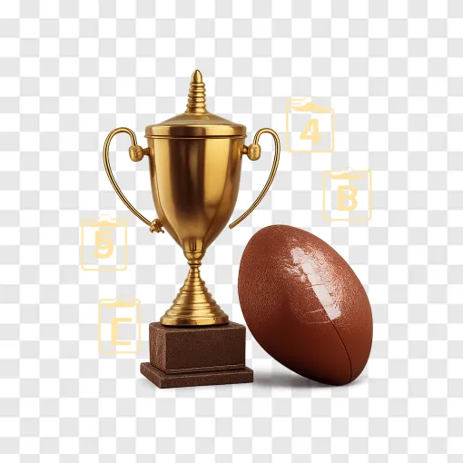 Fantasy Football Trophy PNG Transparent Background