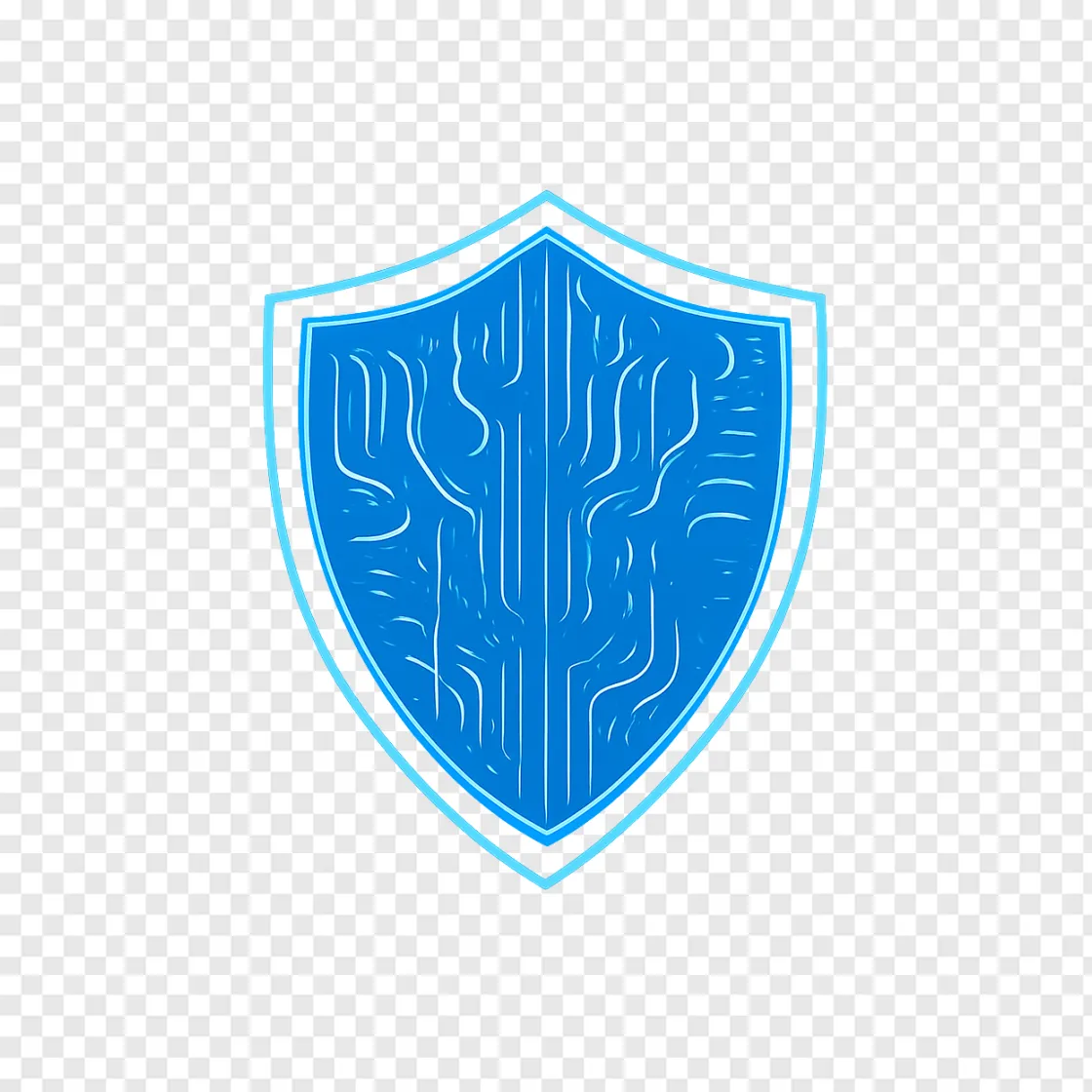 AI Cybersecurity Shield PNG For Tech Security Designs