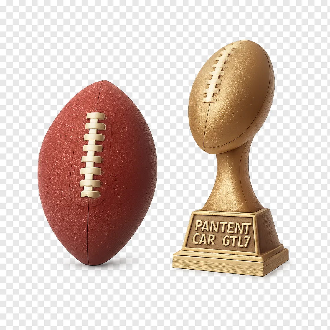Fantasy Football Trophy PNG Image With Transparent Background