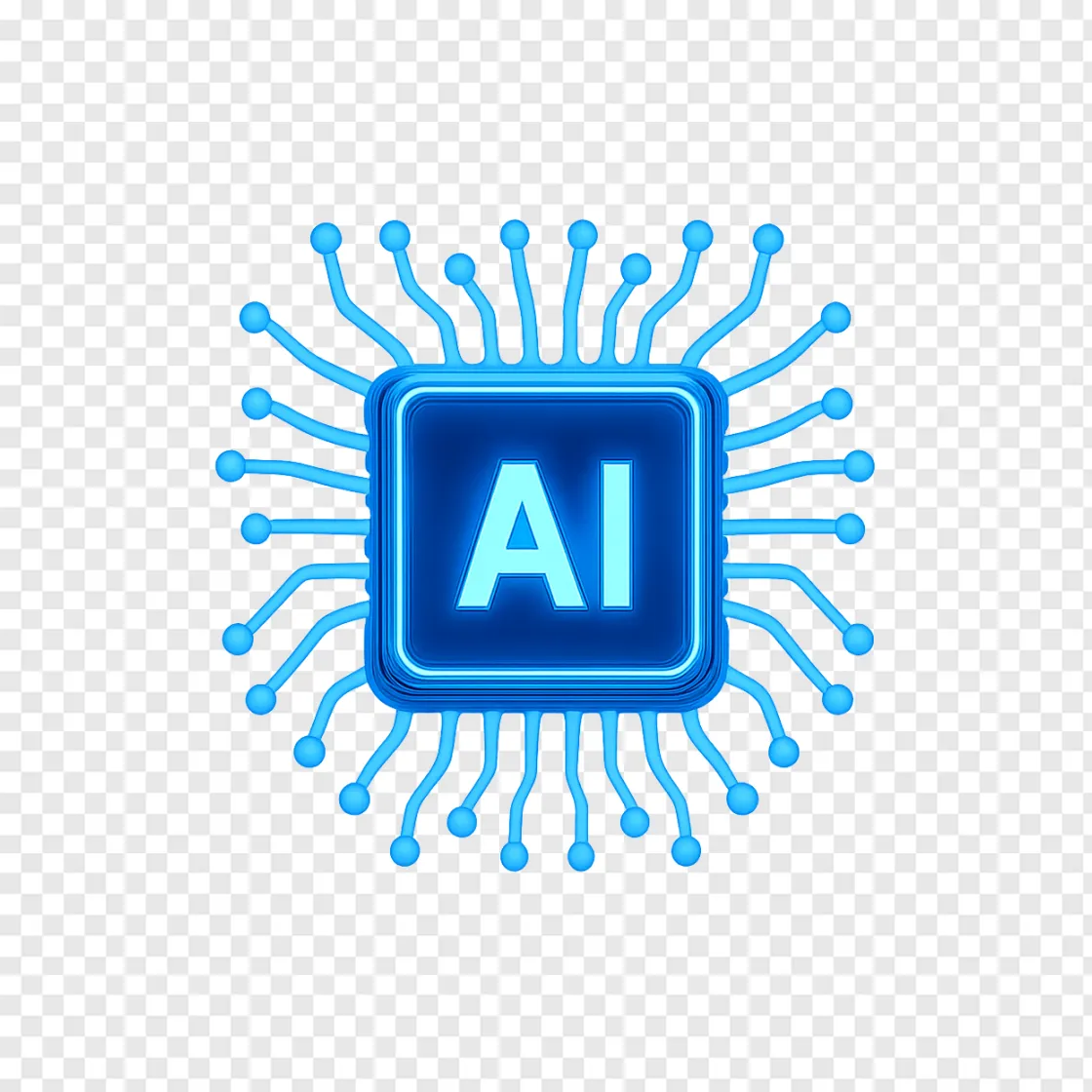 Nvidia DLSS AI Chip PNG Graphic